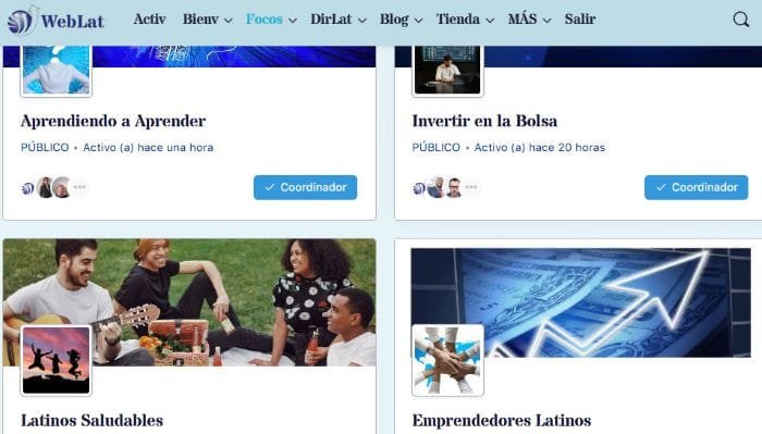 En WebLat tenemos un Foco para cada cosa importante.